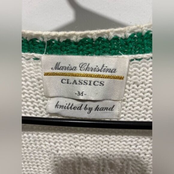 Vintage Women's Sweater with Tree and Apple Design - Picture 3 of 9